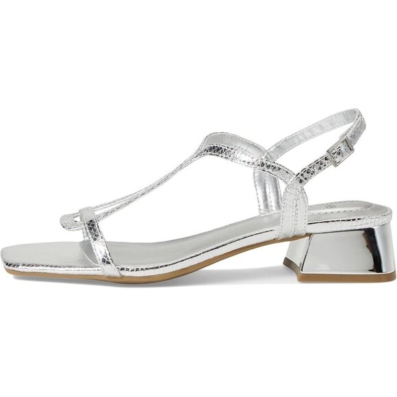 Bandolino Primadon Women's Dress Sandals Silver Snake : 9.5 M, Synthetic - Picture 4 of 7